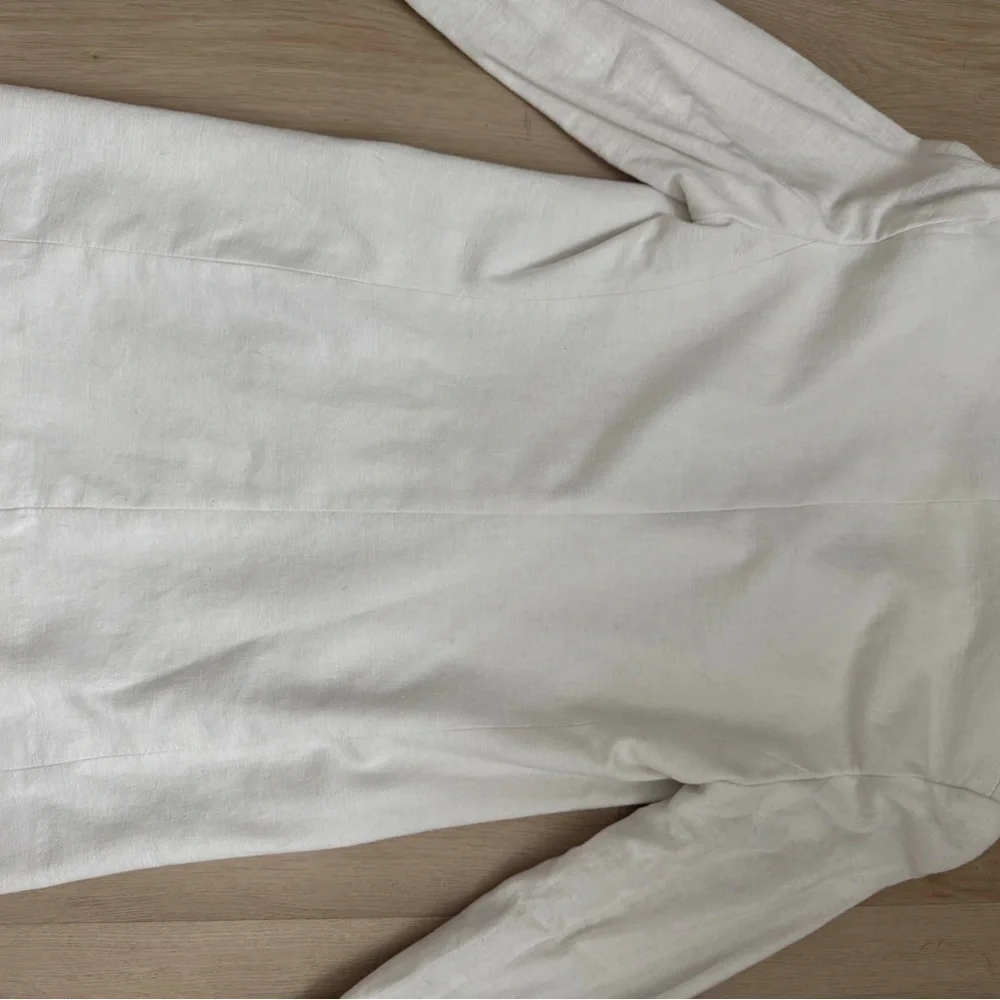 Abercrombie & Fitch NWT White Linen Blend Blazer - Picture 9 of 14